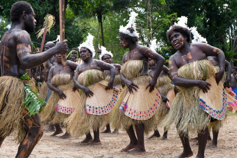 Původní obyvatelé z Papua Nová Guinea