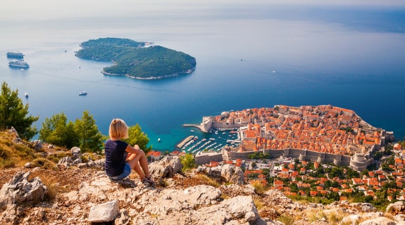 Dubrovnik óvárosa felülnézetből