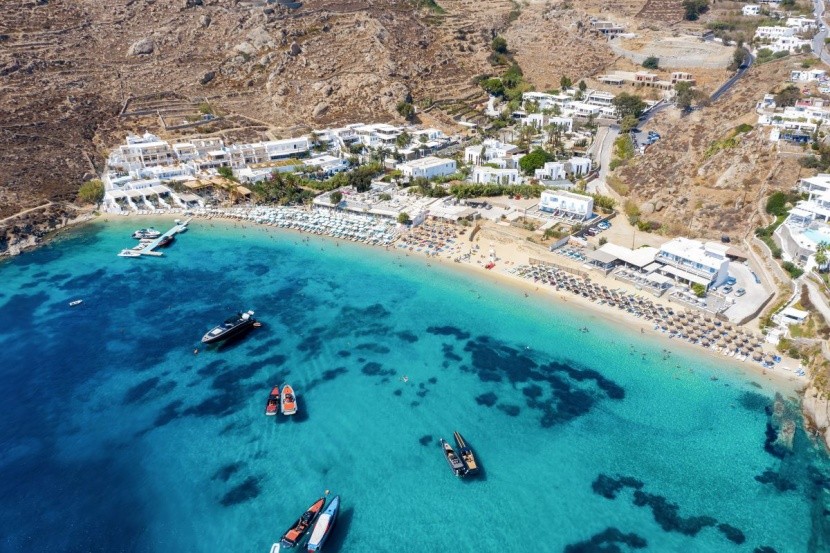 Psarou Beach - najlepsze plaże na Mykonos