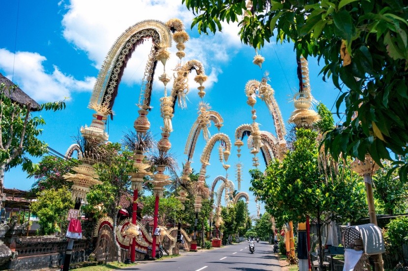 Pouliční festivalové dekorace, Bali