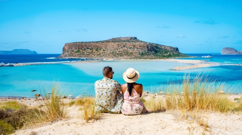 A rózsaszín homokú Elafonissi beach