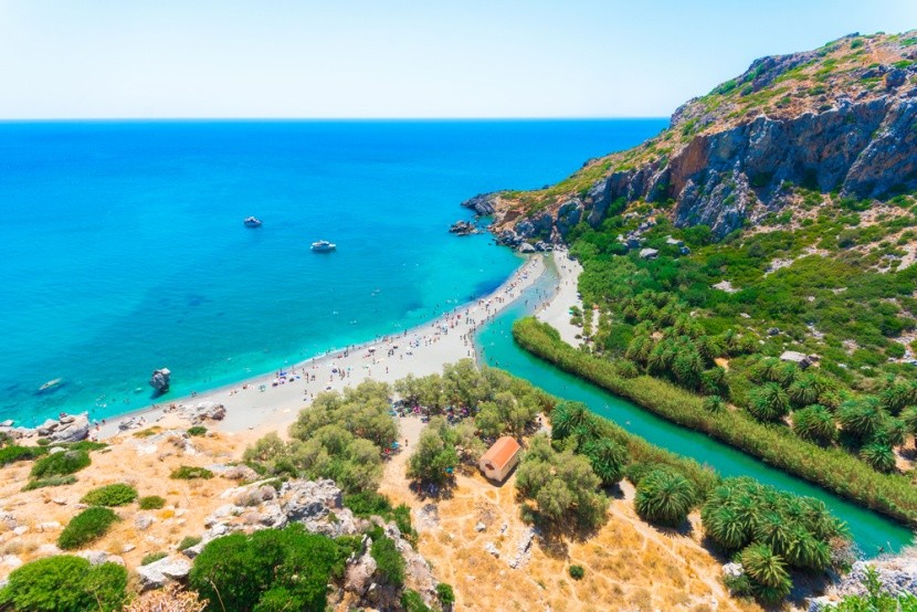 A természet lágy ölén, a Preveli beach-en