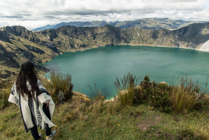 Sopečná laguna Quilotoa, Ekvádor