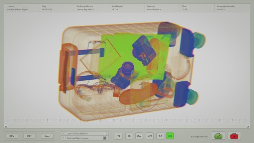 3D scanner na letišti