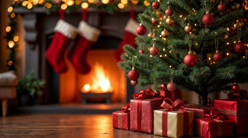 Choinka z prezentami