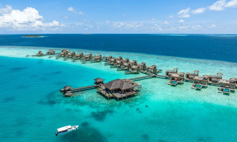 Vodní vily na Maledivách