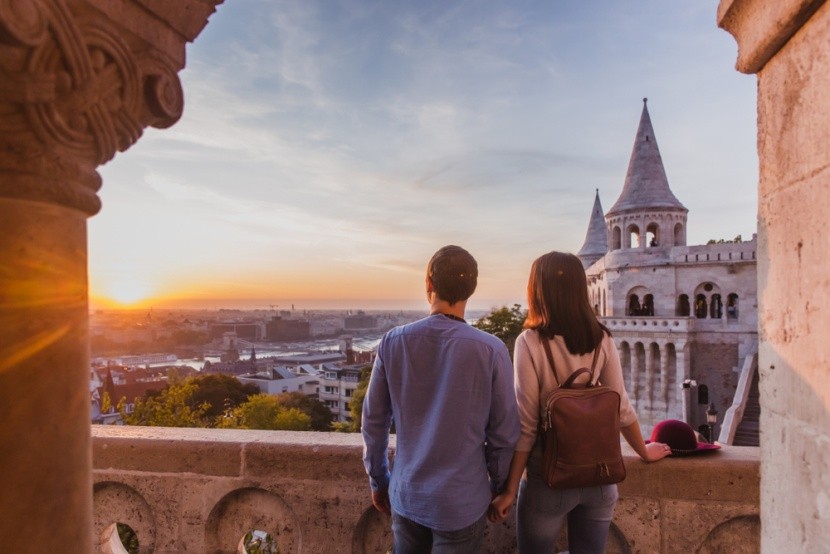 Pohled z Rybářské bašty, Budapešť
