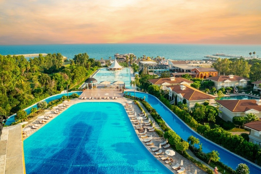 Pobřeží v destinaci Belek, Turecko