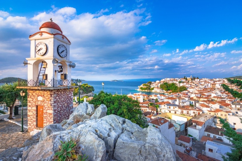 Kostelík v hlavním městě Skiathos