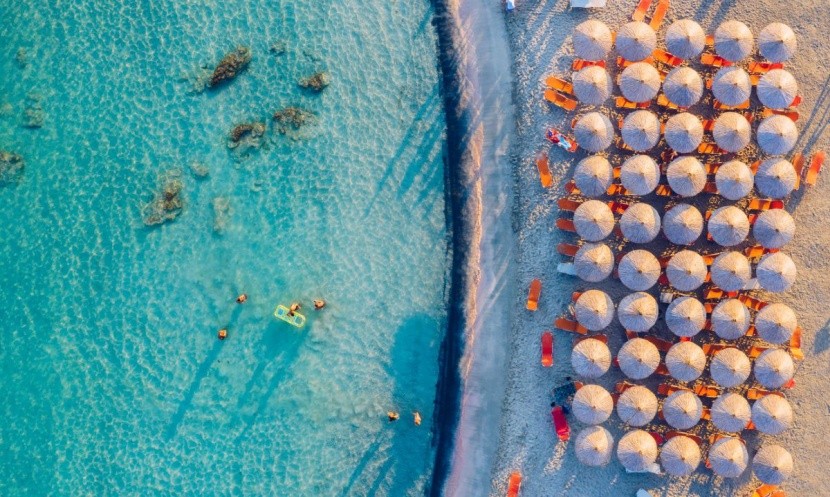 Różowa plaża na Krecie