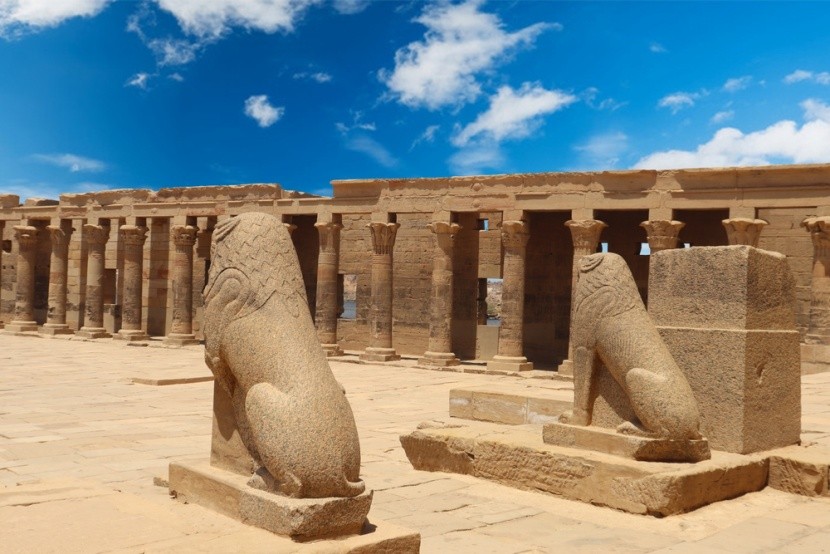 Chrám Philae na ostrově Agilkia, Egypt