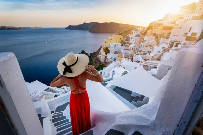 Západ slunce v Oia, Santorini