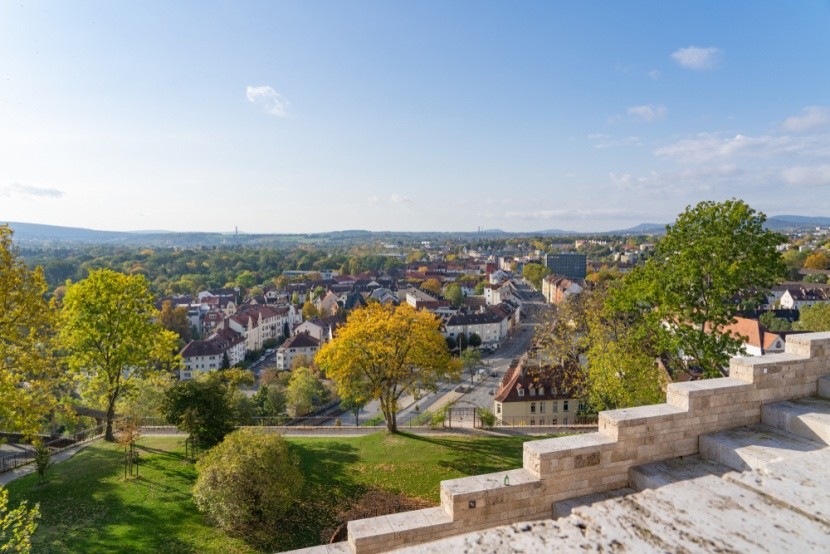 Panorama městečka Kassel, Německo