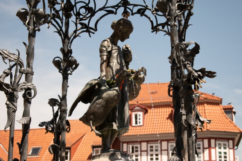 Dívka v kašně  Gänseliesel v Göttingenu