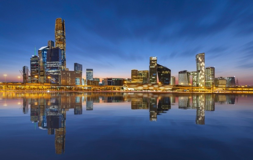 Panorama města Rijád, Saudská Arábie