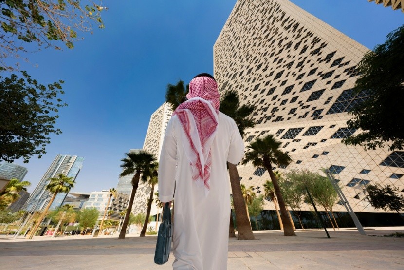 Mrakodrapy ve městě Rijád, Saudská Arábie