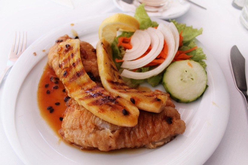 Espada s karamelizovaným banánem