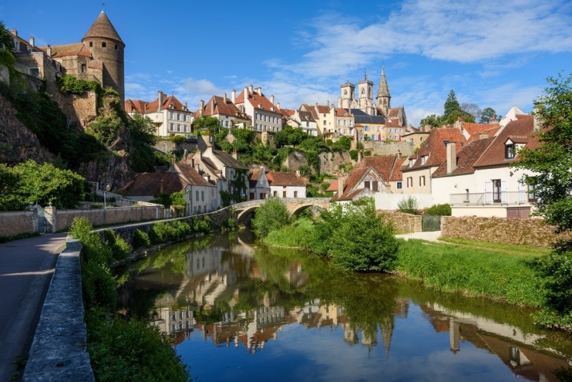Semur en Auxois, Cote d'Or, Burgundsko