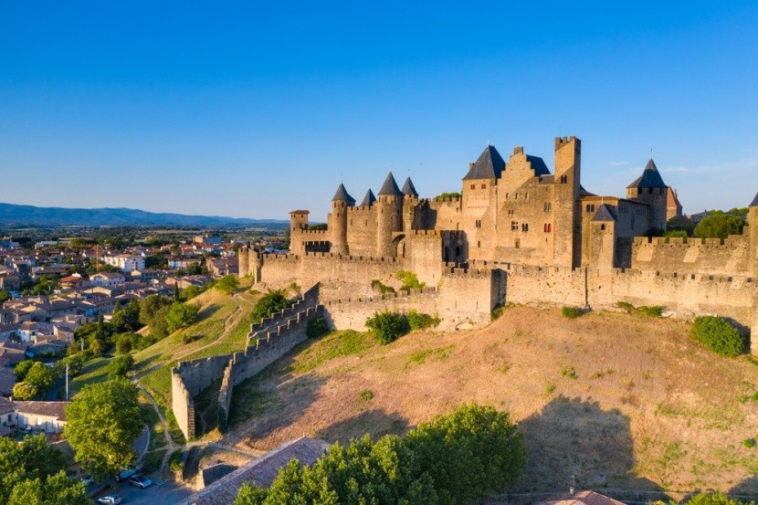 středověké město Carcassone, Francie