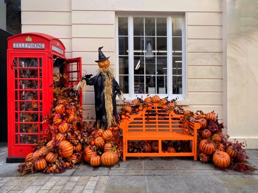 Halloweenská dekorace, Londýn