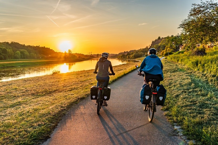 Západ slunce na Labské stezce