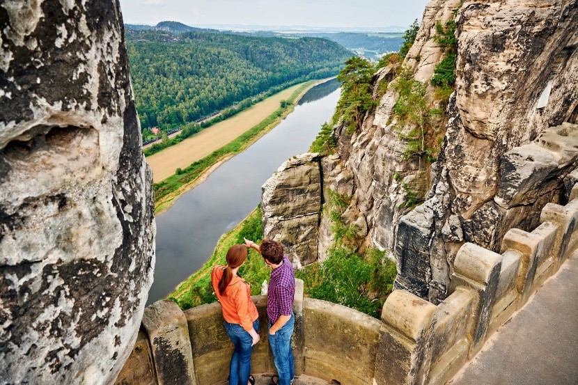 Vyhlídka z mostu Bastei