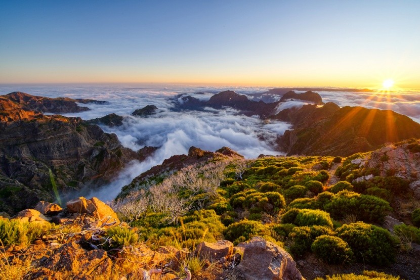 Pico Ruivo při západu slunce, Madeira