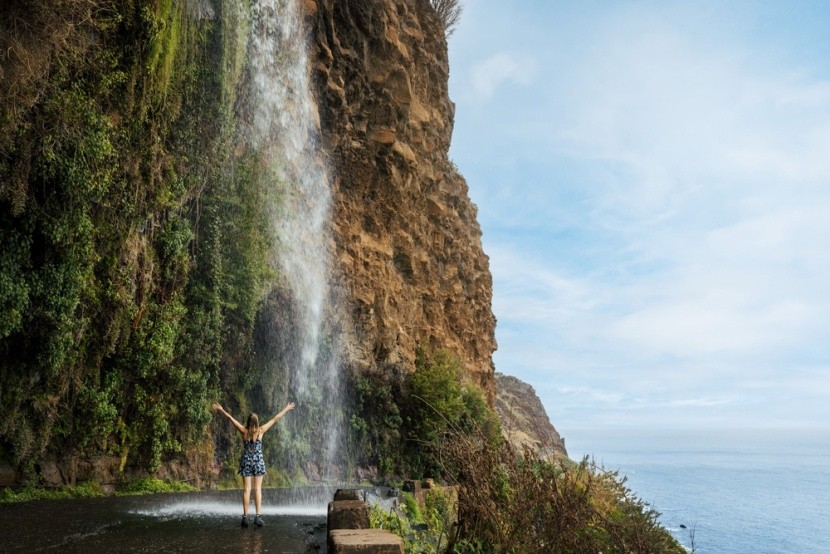 Andělský vodopád, Madeira