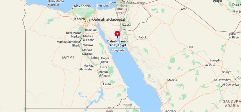Dahab na mape