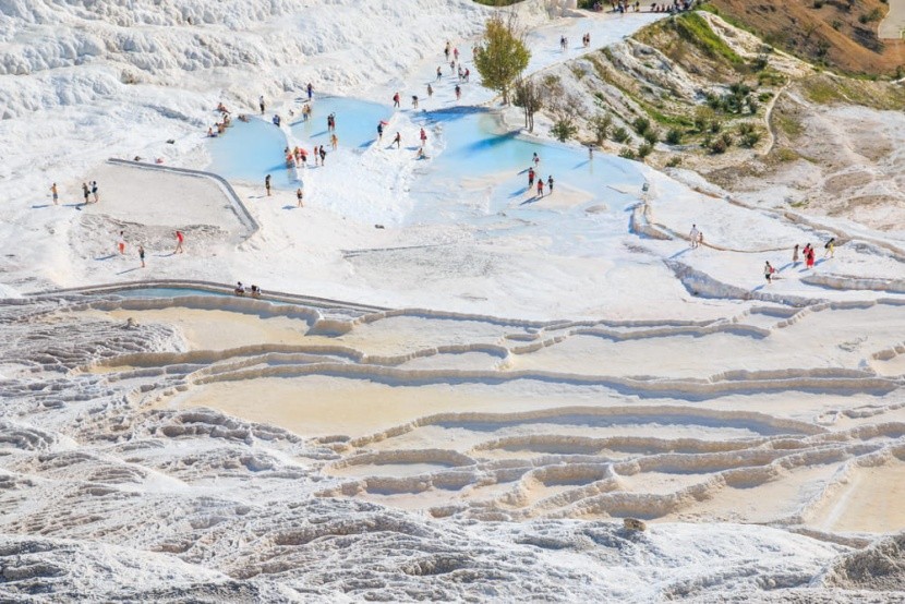 Travertínové kaskády Pamukkale