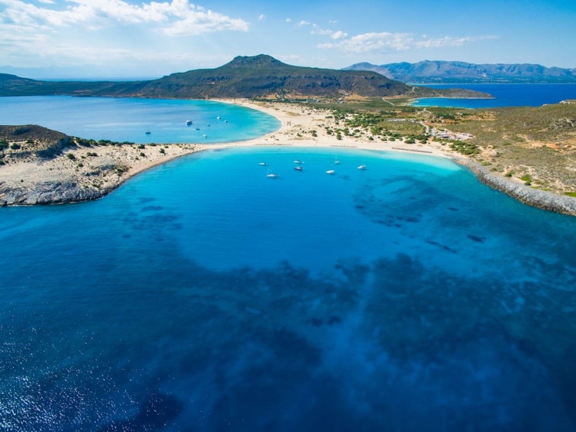 Pláž Elafonisi na Kréte