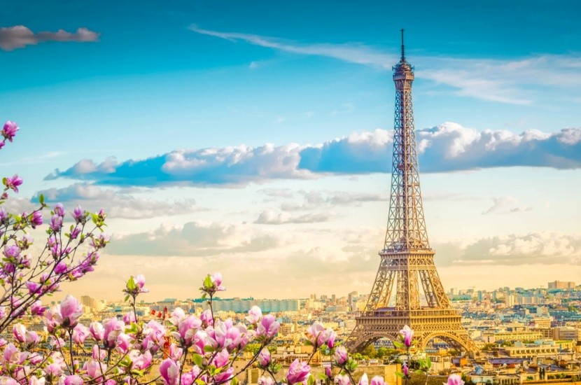 Eiffelovka na jaře