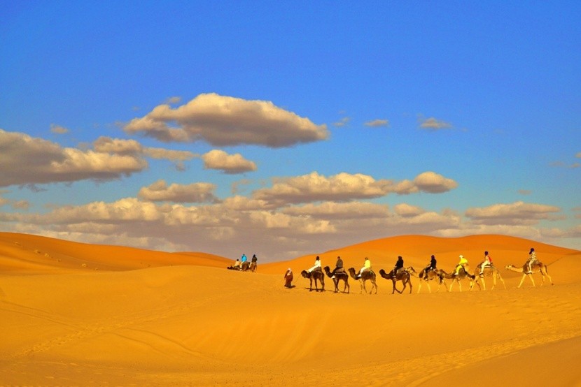 výlet na velbloudech, Erg Chebbi