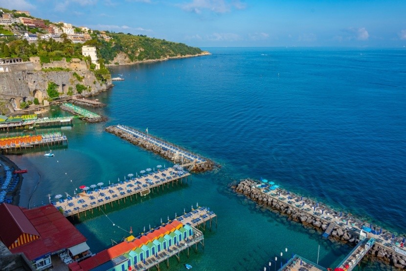 Widok z tarasu na Villa Comunale