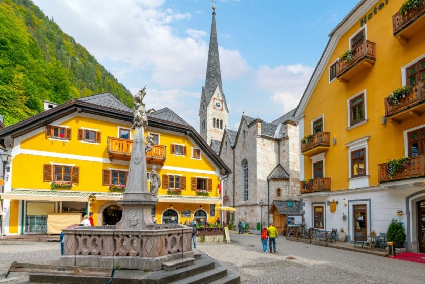 A mesebeli hallstatti főtér