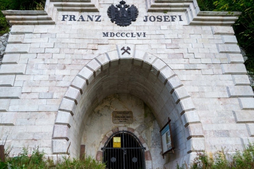 A halstatti sóbánya bejárata