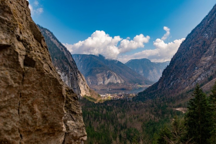 Pazar kilátás Hallstatt hegyeiről