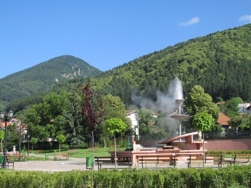 gejzír, symbol města Sapareva Banya