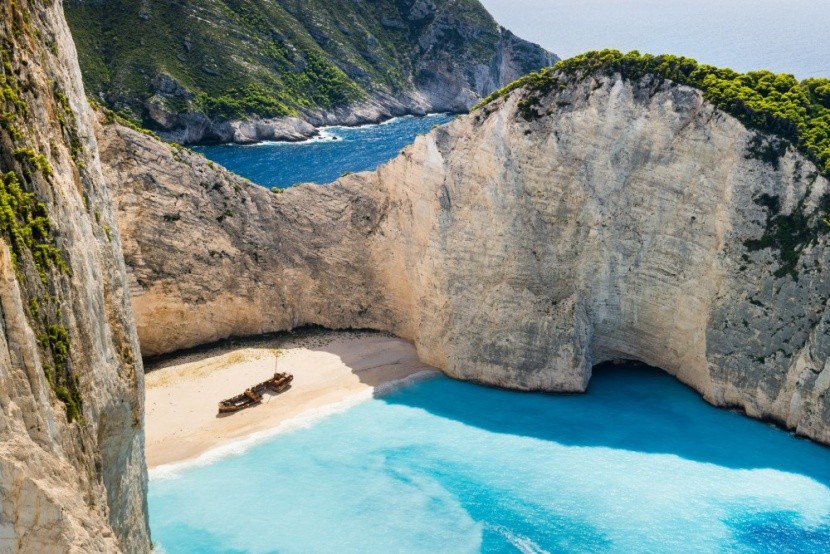 Az ikonikus Navagio-öböl 