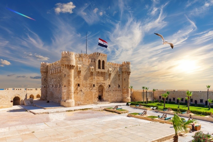 Fort Qaitbay w słoneczny dzień