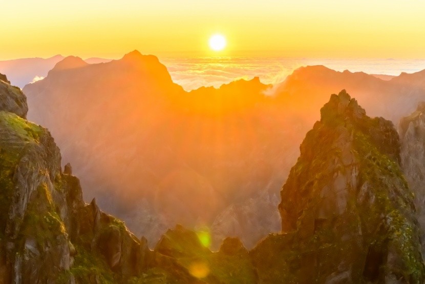 západ slnka z Pico do Arieiro