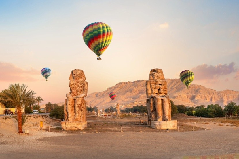 Hőlégballonozás Luxor felett