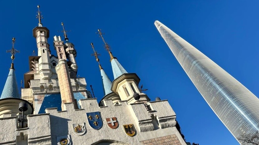 Zamek w Lotte World w Seulu