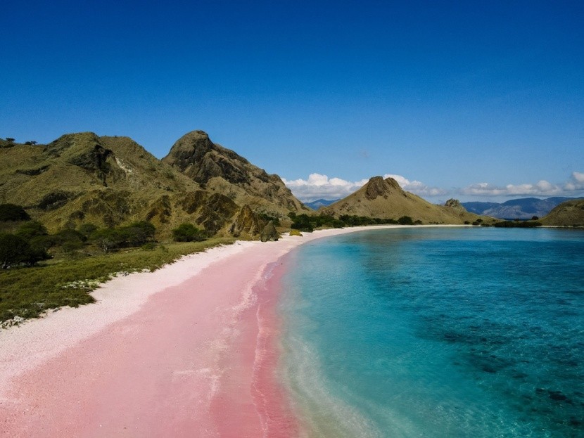 Pink Beach, Indonésie
