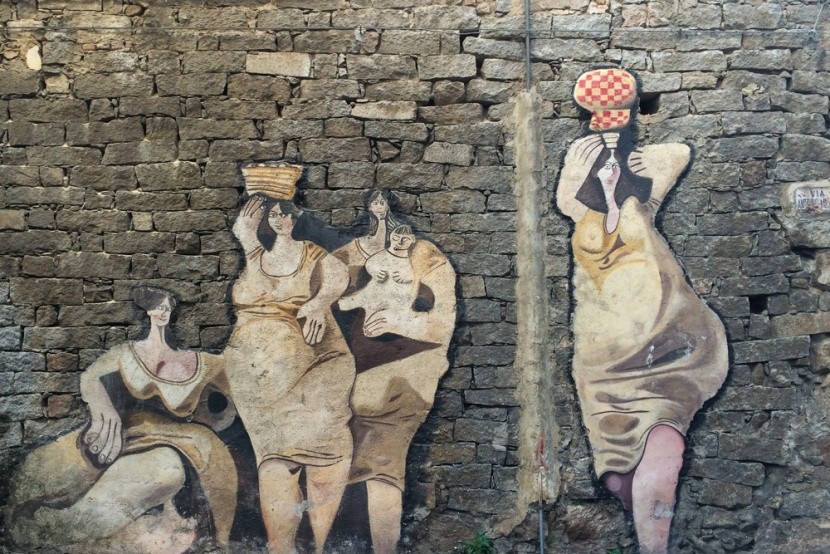 murales v Orgosolo, Sardinie