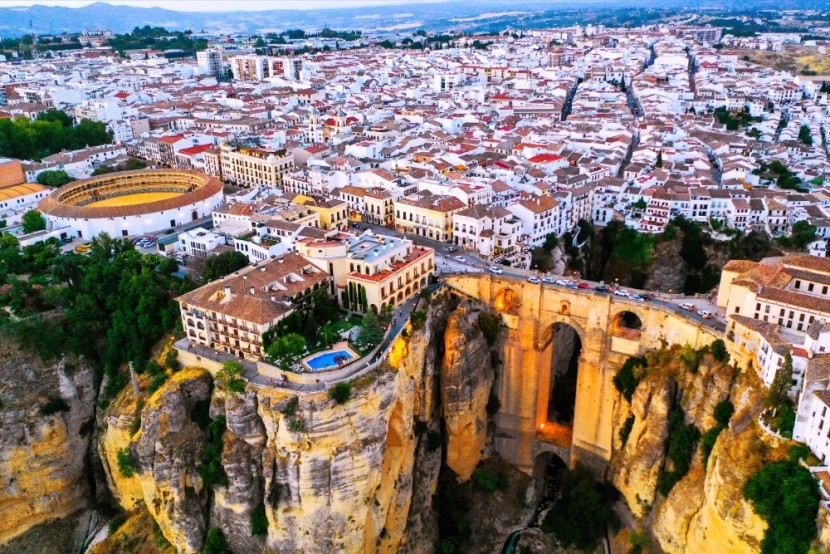 Ronda városa madártávlatból