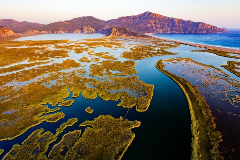 Dalyan folyó madártávlatból