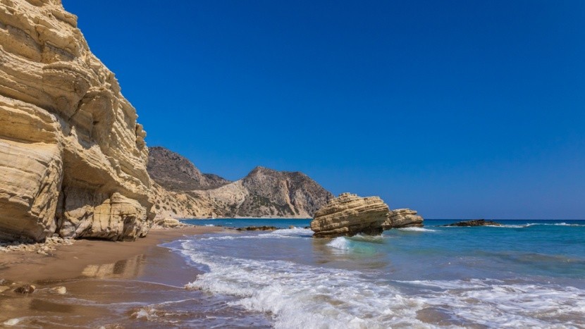 pláž Kavo Paradiso, Kos, Řecko