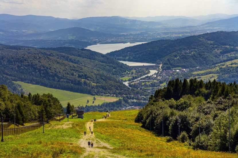 Zielony krajobraz Beskidów
